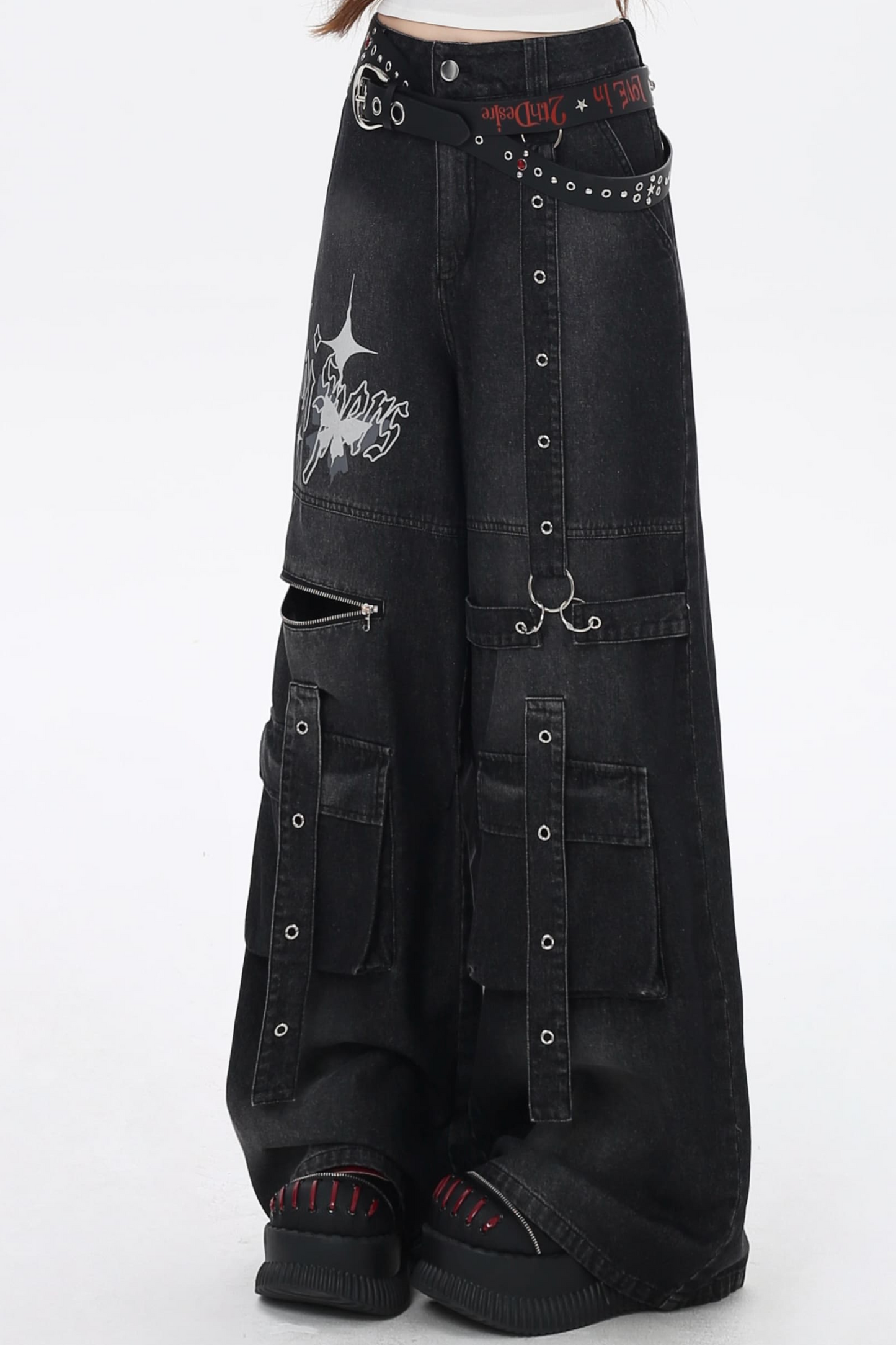 Asian Sweet Pants Loose Cool