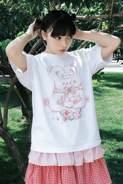 T-Shirt Love mit Sternen-Print