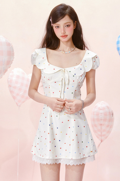 Dress Jumping Dot Color