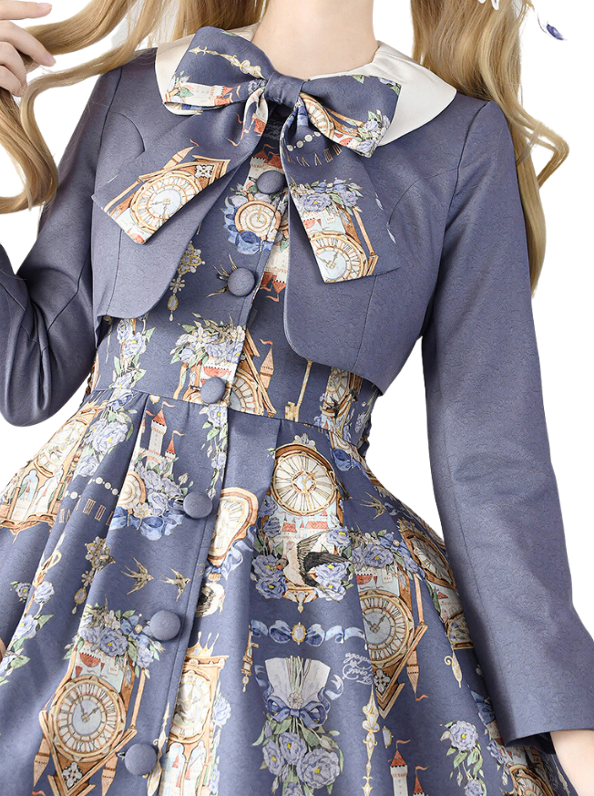 Print Legant Jacket Dress Classical Set Echo Eternal Echo Lotor