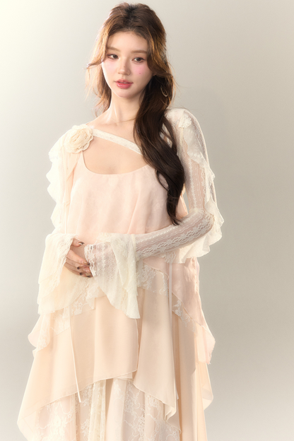short French sheer cardigan