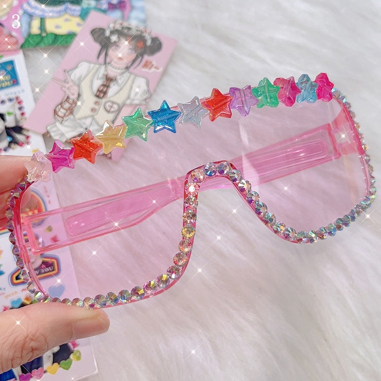 Bear/Star Pink 4 Sunglasses Design Options Beaded Decorated