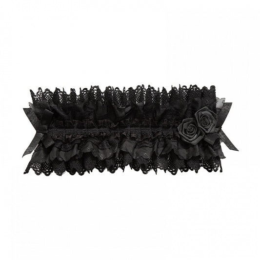 Hairband Roses Black