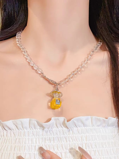 4 Pendant Options Bottle Necklace Perfume