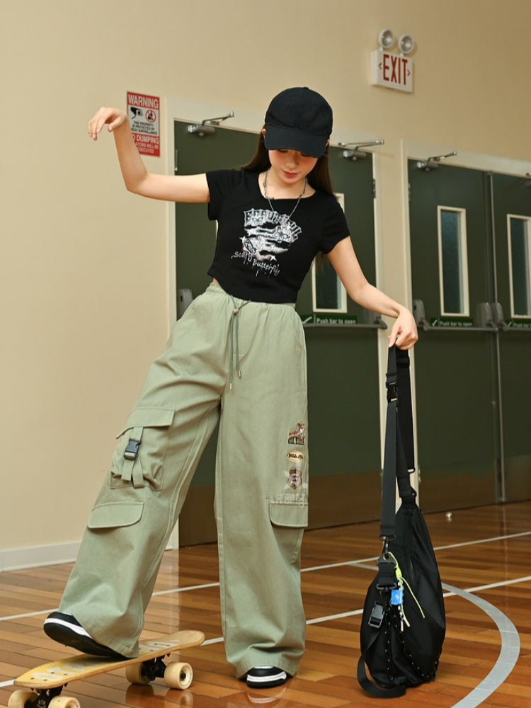 Zootopia Green Nick High Waist Cargo Pants