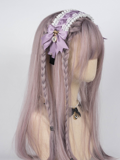 Five Colors Bow and Rhinestone Jirai Kei KC