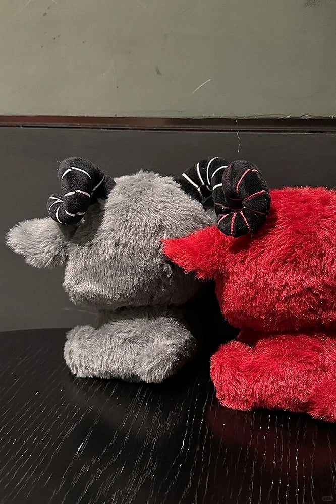 Red Gothic Evil Goat Plushie