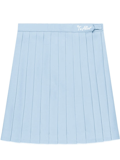 Jupe plissée bleu clair pour uniforme JK