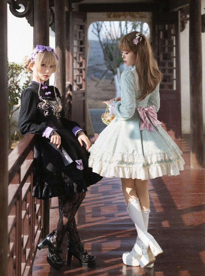 Girly Dress Bow Chinese Sweet