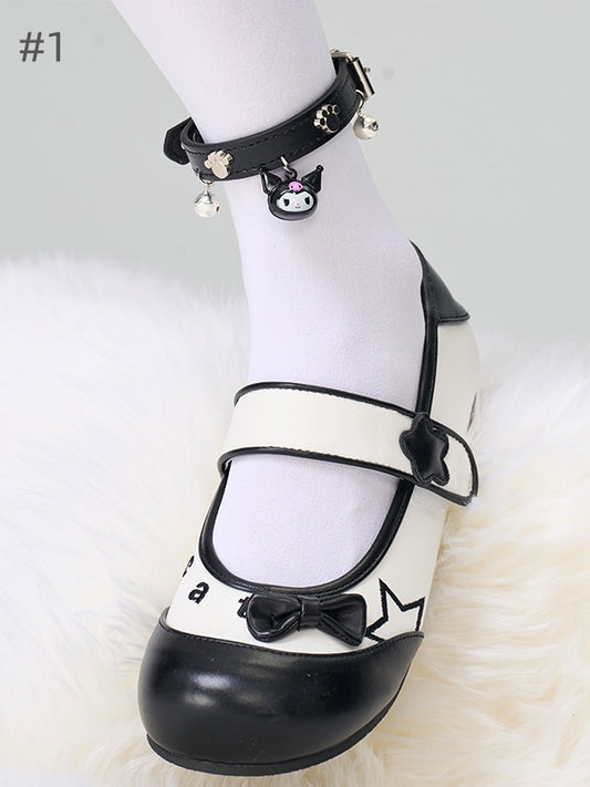 Sweet Adjustable Buckle Leg Loop With Bells And Charm