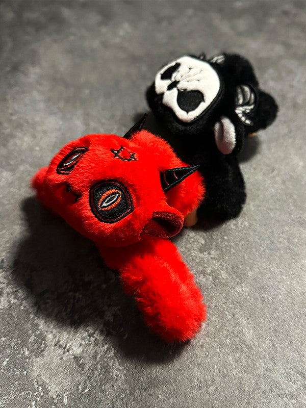 Devil Plush Red Hairclip Gothic