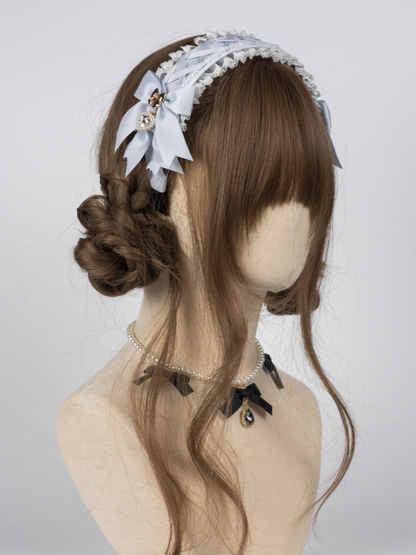 Five Colors Bow and Rhinestone Jirai Kei KC
