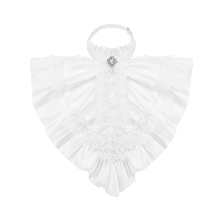 White / Black Jabot