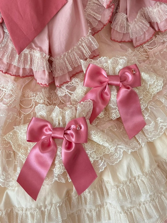Wrist Cuffs Bowknot BeigePink