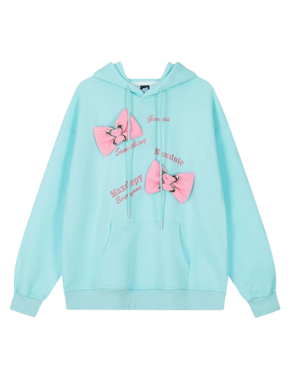 Bag Oversized Ribbon Loose Top Hooded