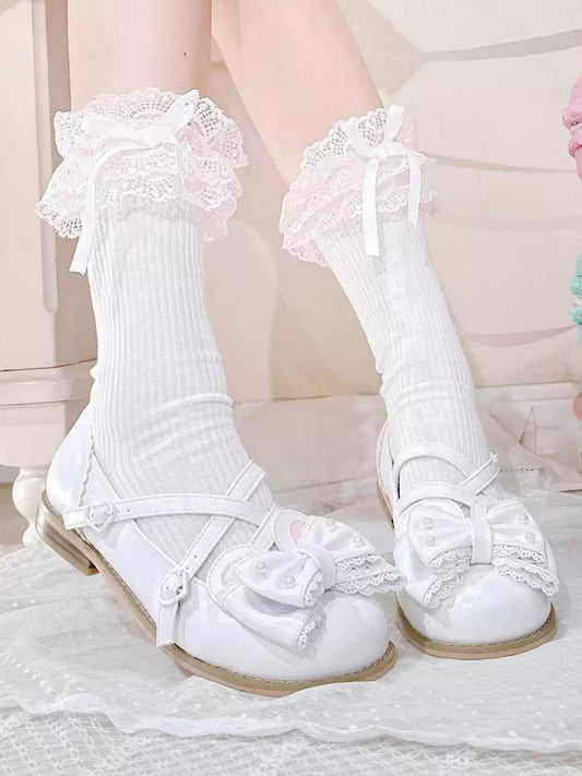 at White Ear Bunny Crisscross Bow Top Design Decorated Beaded