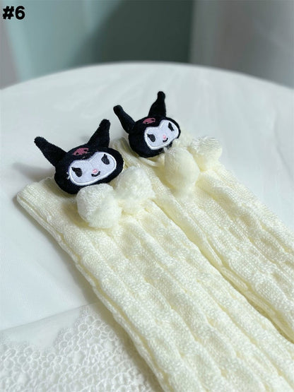 White Sweet Lolita Knitted Leg Warmers