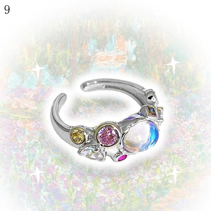 Rhinestone Decorated Options 9 Y2K Ring Bittersweet