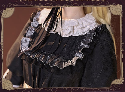 GOSICK Victorique De Blois Black Jacquard Dress Lolita-Style Cosplay Costume