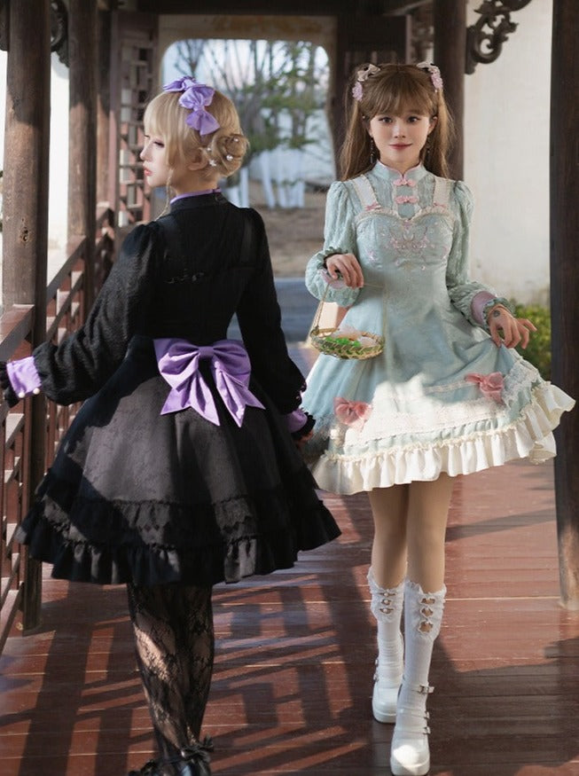 Girly Dress Bow Chinese Sweet