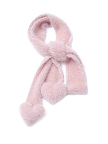 Pink Soft Hearts Scarf