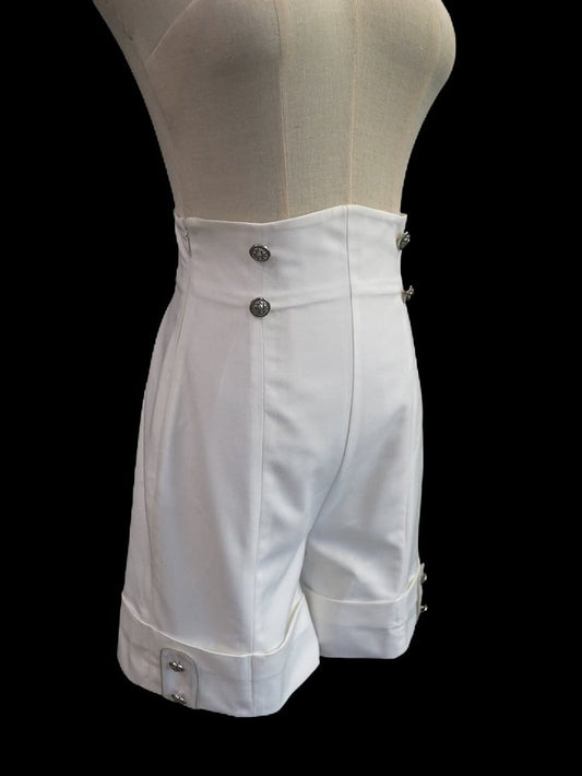 Lolita Fashion Shorts Ouji White Waist High