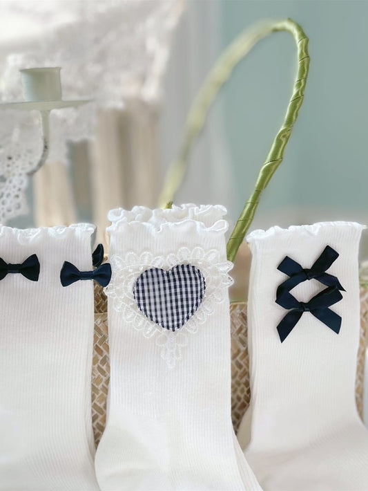 8 Options Lolita Ruffled Cuff Ankle Socks