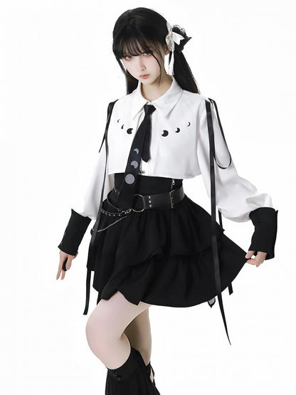 ブラックティアードスカート