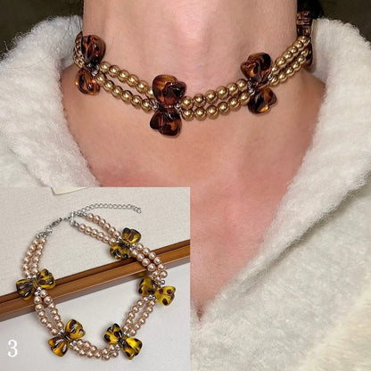 Pattern Leopard 4 Options Necklace/Choker