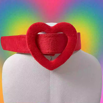 Choker Heart Red