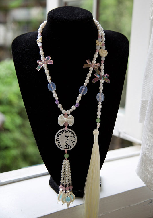Accessory Han Lolita Beaded Necklace Tassel