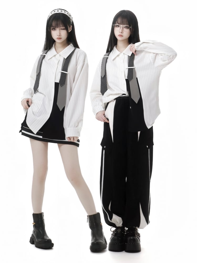 Black High Waist Short Skirt