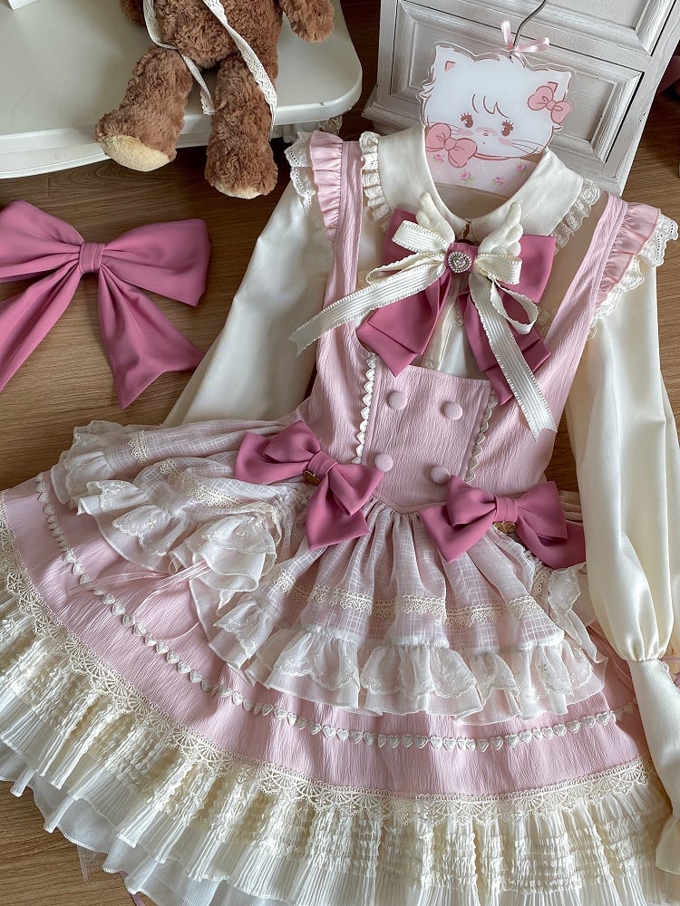 Pink Under Bust Boned Waist Cardcaptor Sakura Vibes Lolita Dress