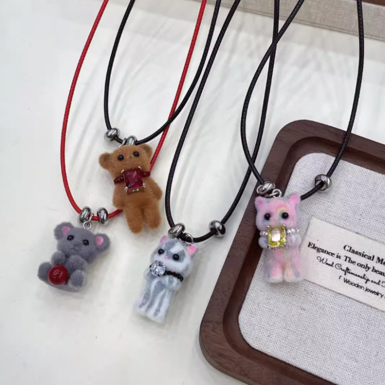 Y2K Cute Animal Drawstring Necklace