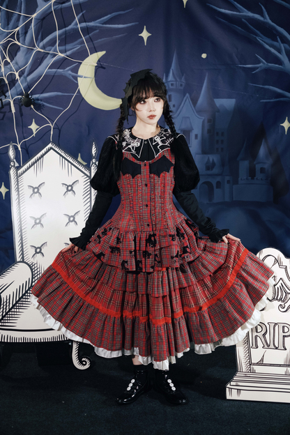 Top Dracula Check Sleeveless