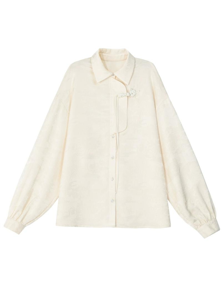 China Sleeve Solid Volume Shirt Collar