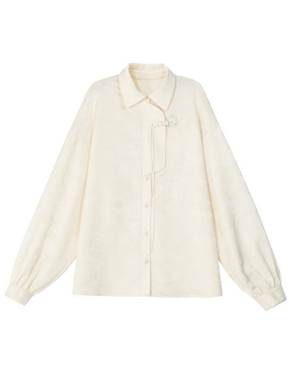 China Sleeve Solid Volume Shirt Collar