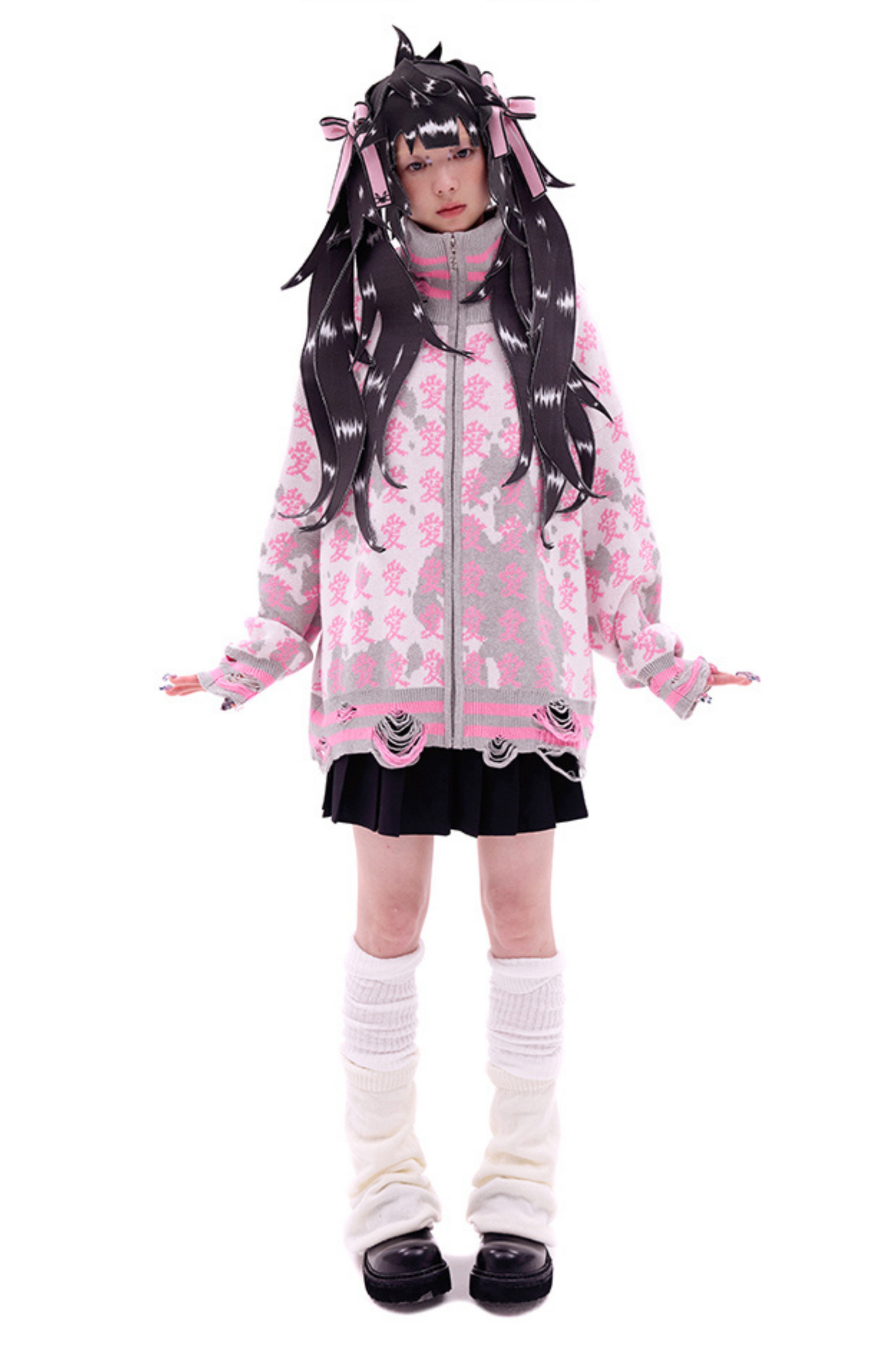 Hat Ponytail Double Wig