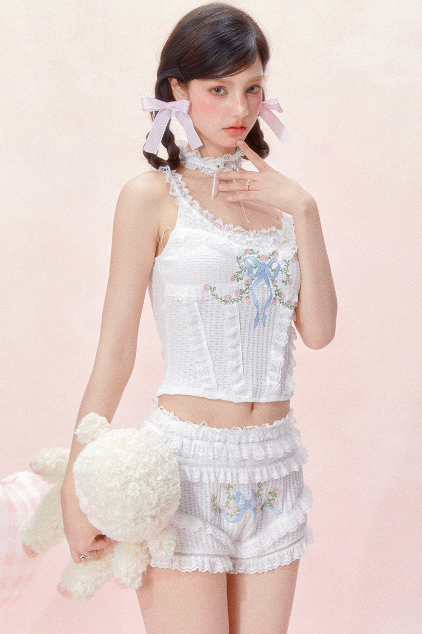 Shorts Lace Top Camisole + Rococo Dreams