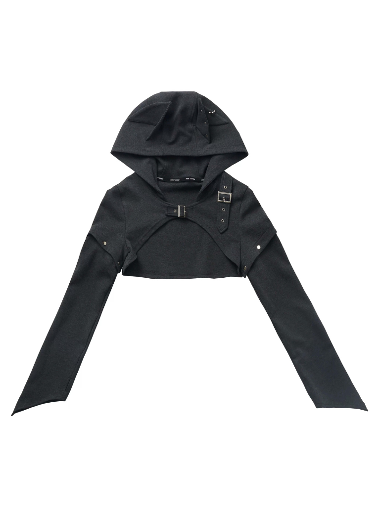 Suit Camouflage Detachable Design Hoodie Original Sleeve Wolf