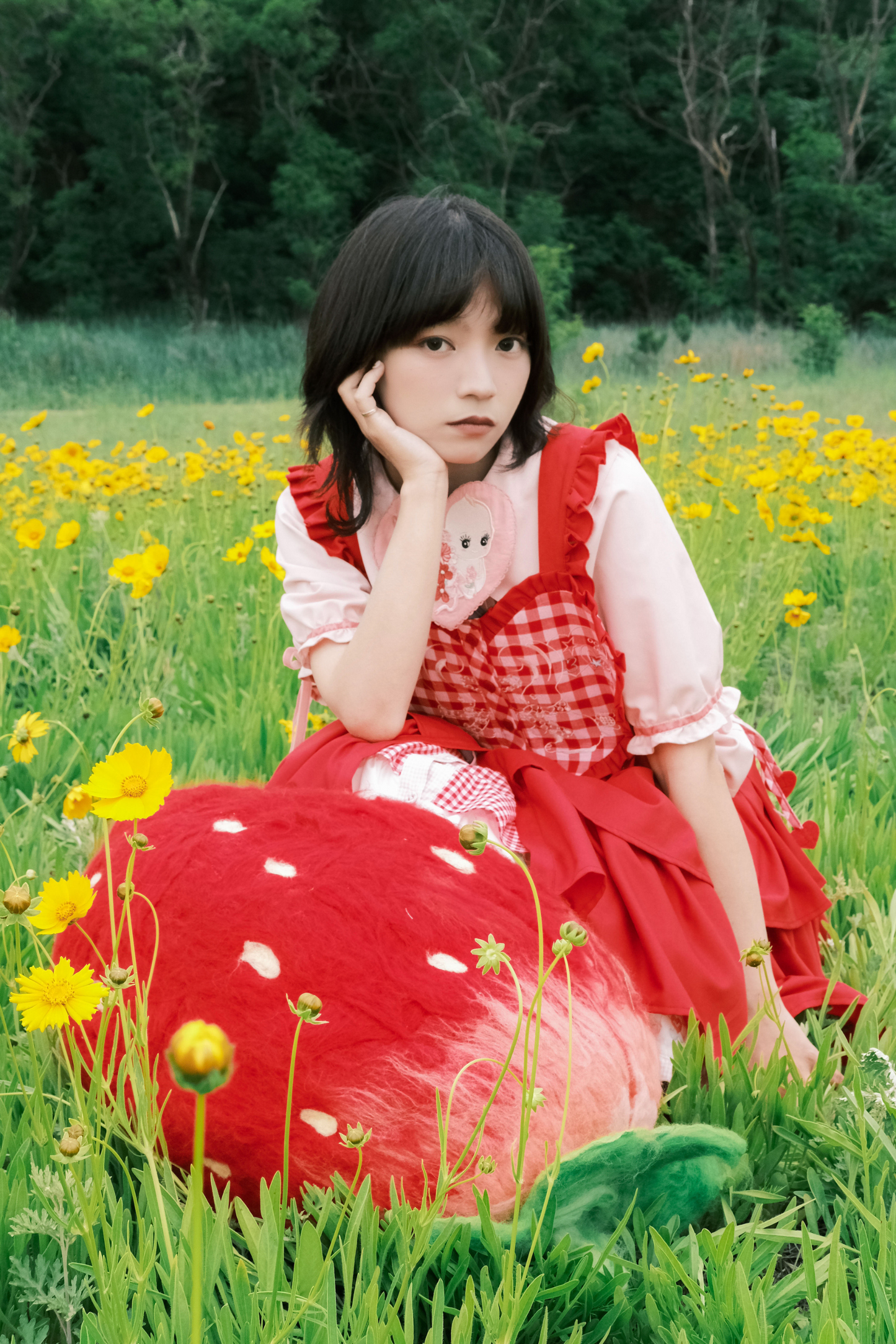 Pulloverrock Schürze Herz Hase