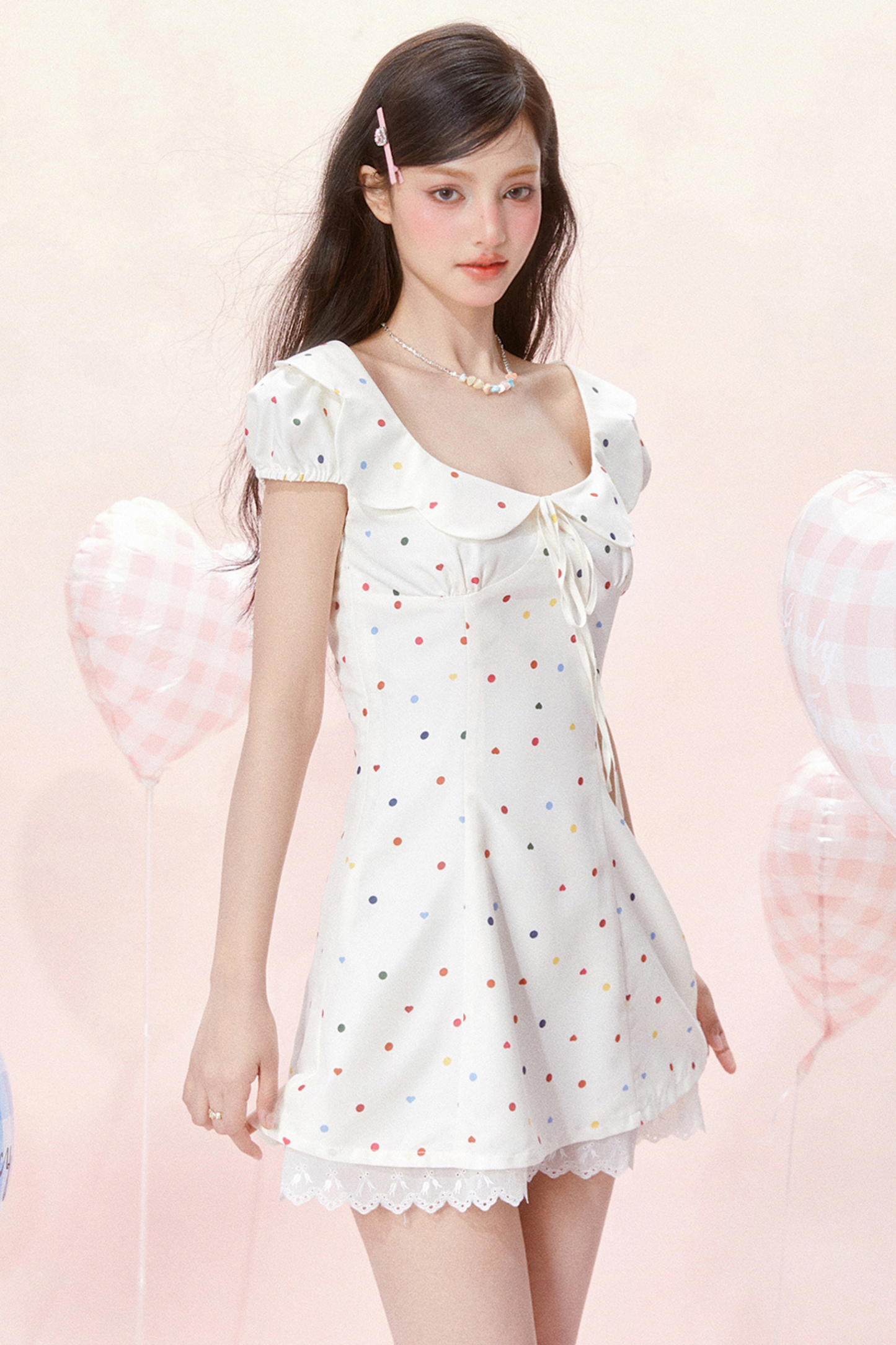 Dress Jumping Dot Color