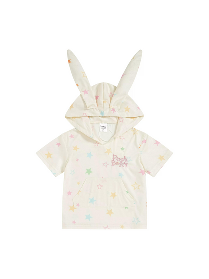 Lapin et T-shirt Foodie avec oreilles étoilées court