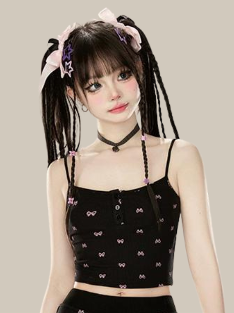 Dress Lazy Chic Pants Cardigan + Black Bootcut Suspender