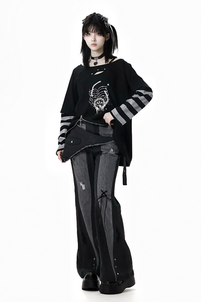 Design pants denim mode
