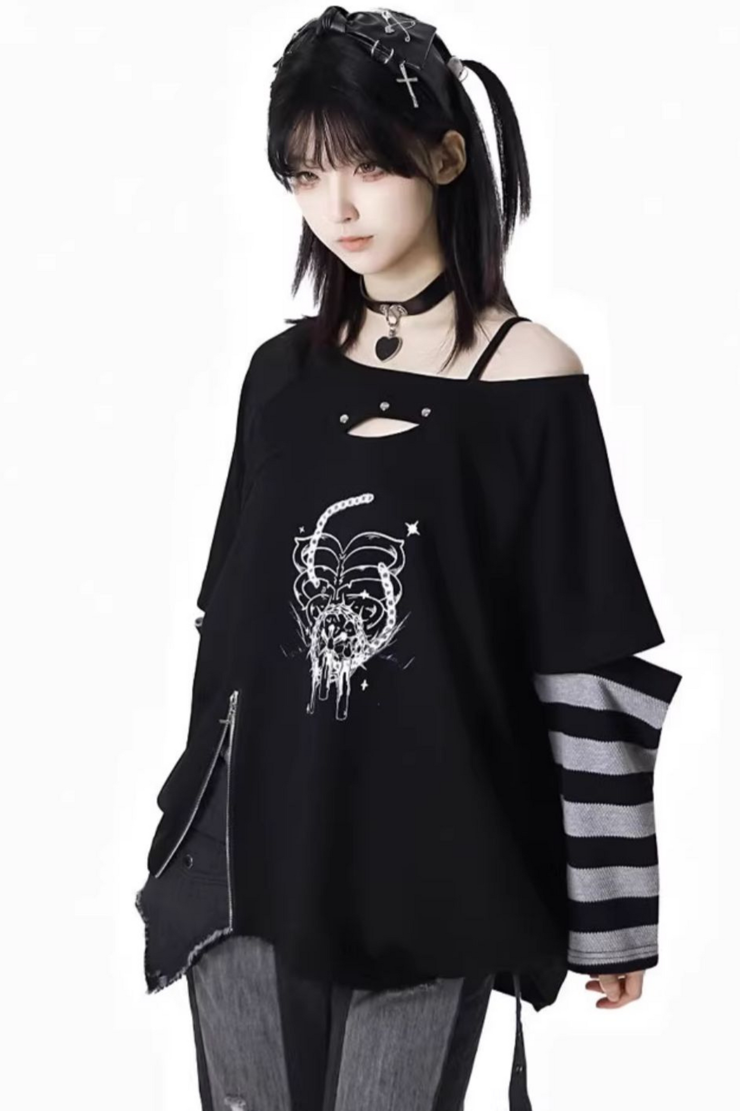 Patchwork Cool Border Top Sleeve