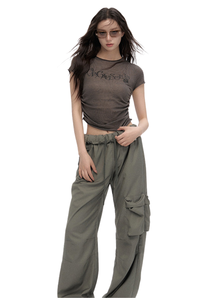Loose Cargo Large Pocket Pants
