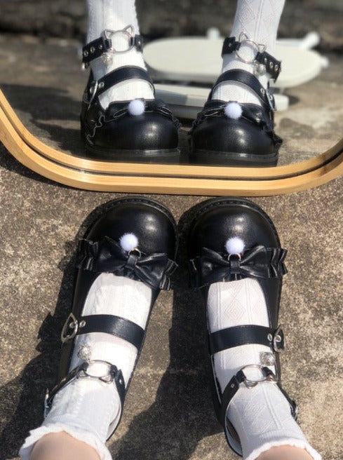 Toe Colorita Retro Soft Shoes Meowko Girl Round