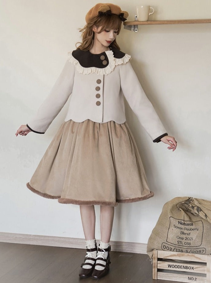 Coco Coat Dress Volume Girly Ruffle + Skirt Diary