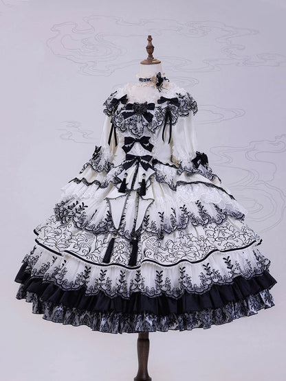 Tintenschimmer-Stil Schmetterling Schwarz Weiß Chinoiserie Stoff und